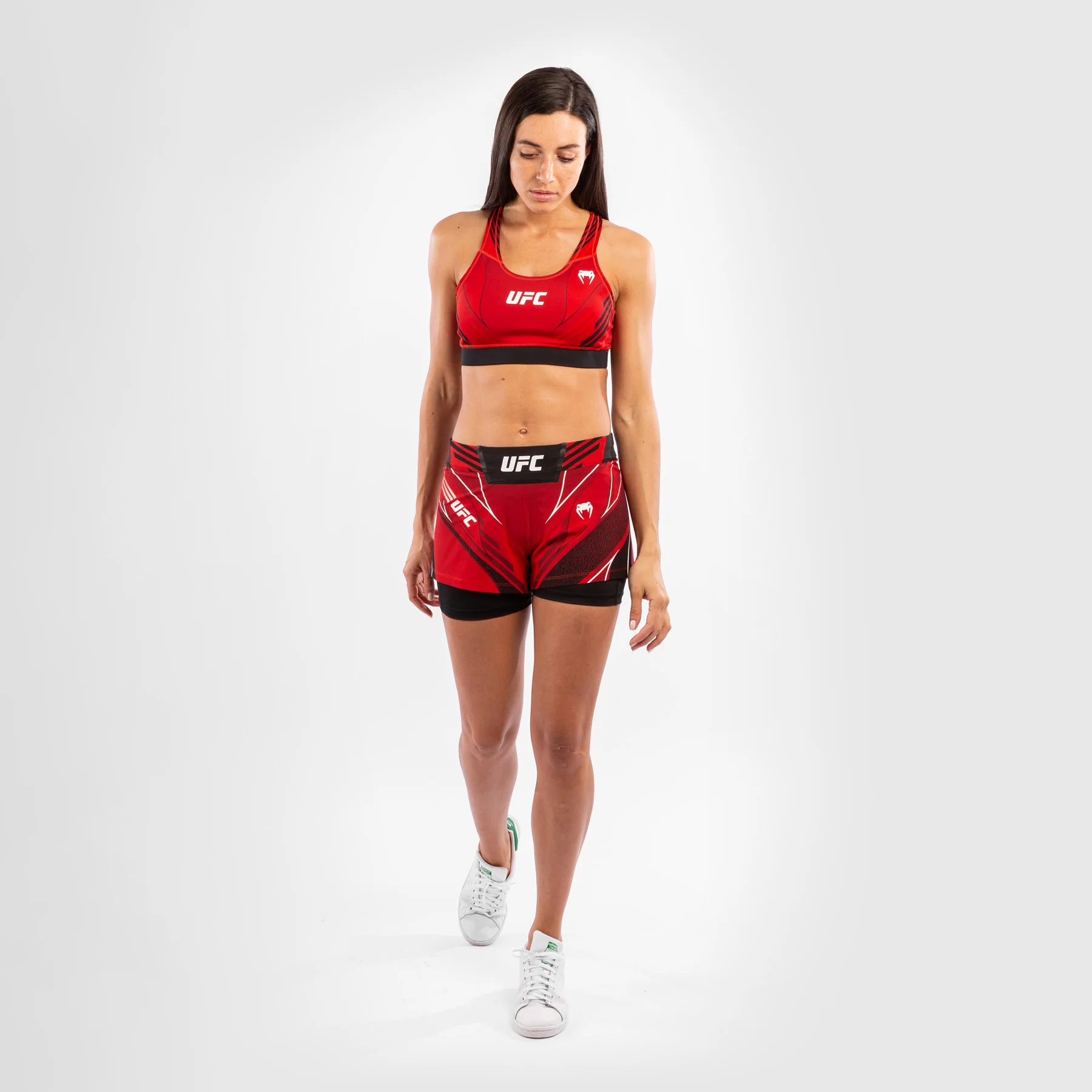 UFC Venum Authentic Fight Night Women's Sport Bra - Red - Image 6