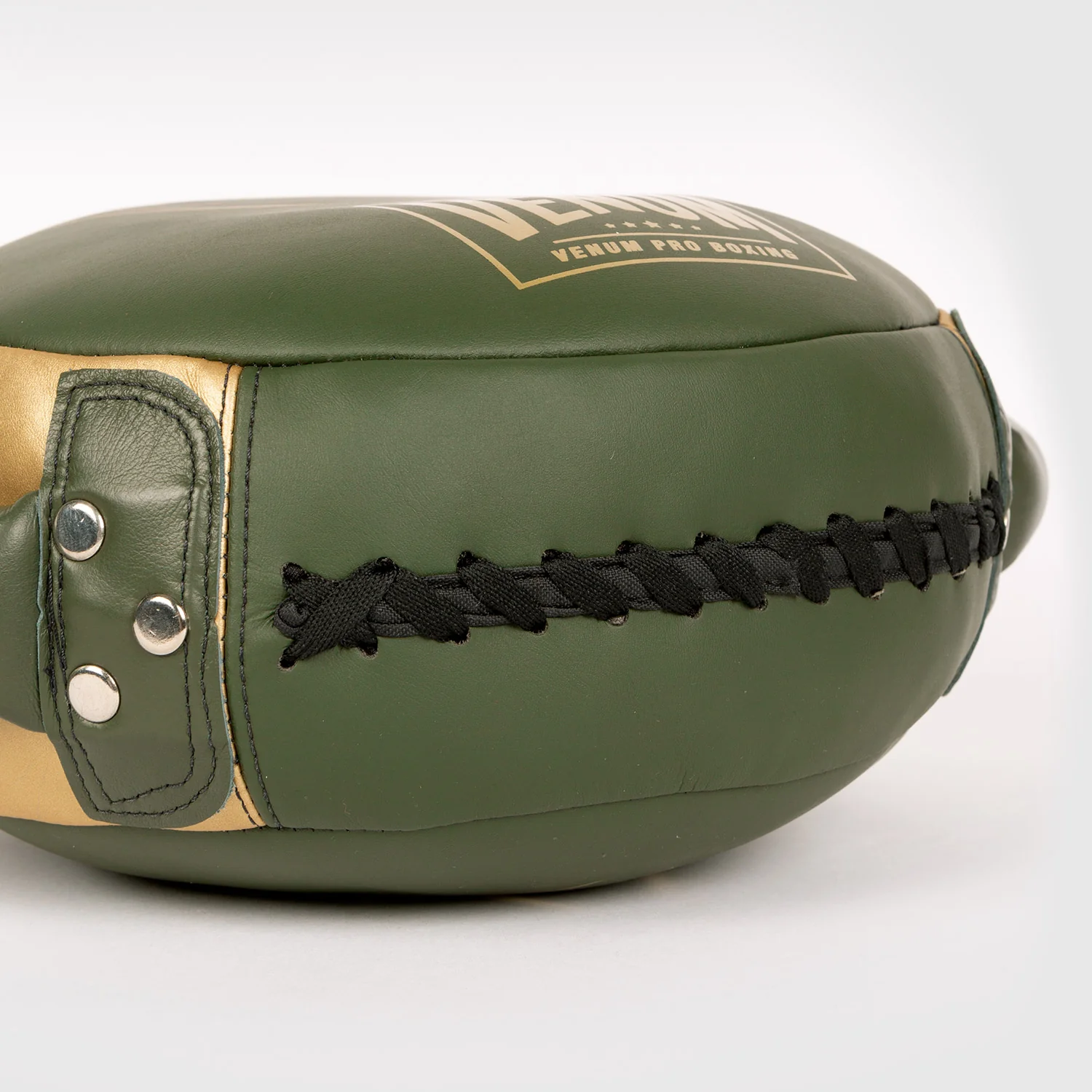 Venum Pro Boxing Mini Round Punch Shield - Khaki/Gold - Image 7